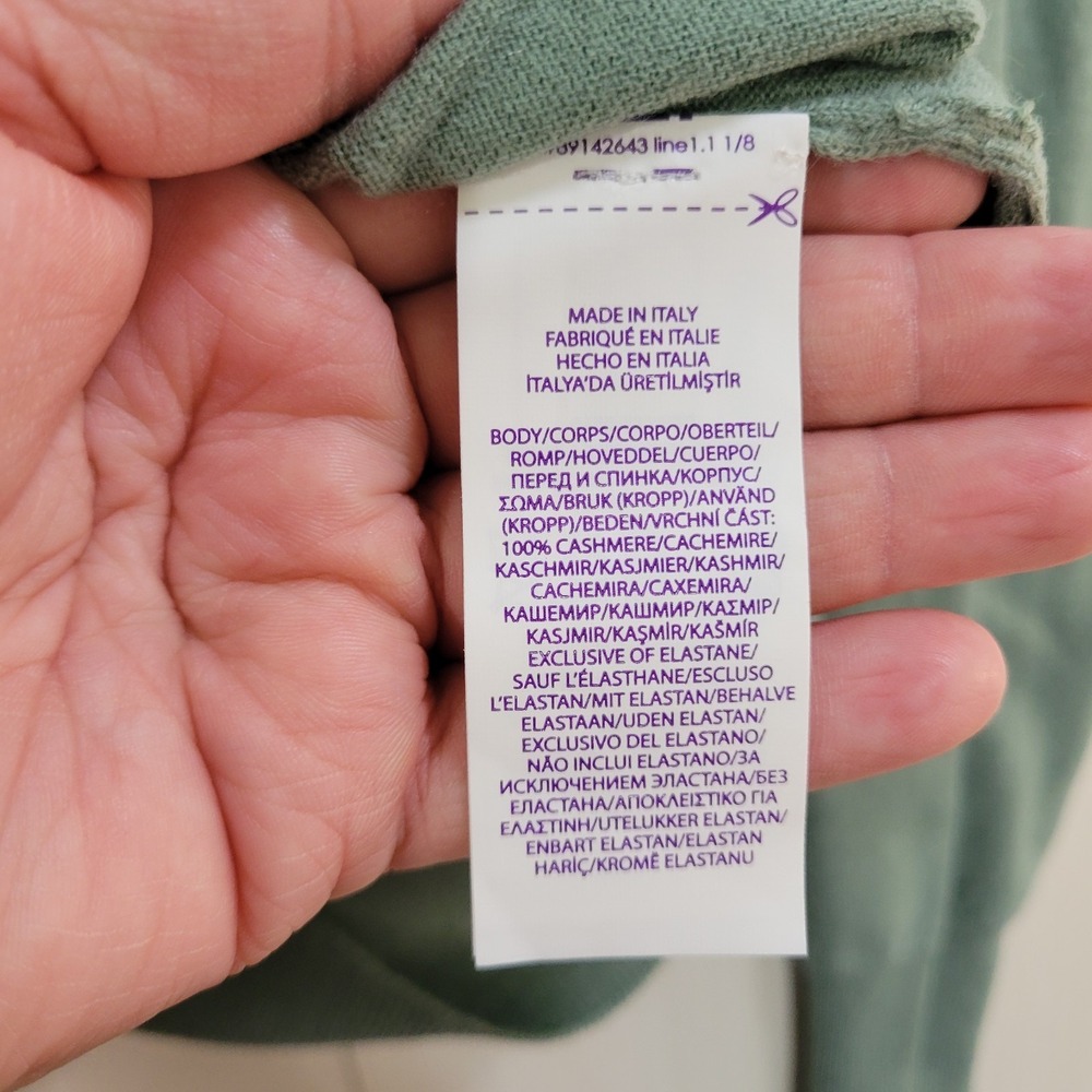 Ralph Lauren Purple Label Men's Sage Green Crewneck Sweater - Picture 2 of 6